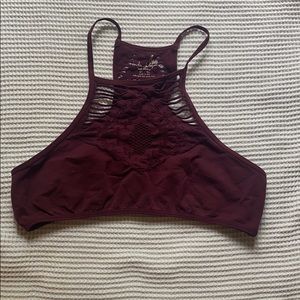 Free people maroon bralette